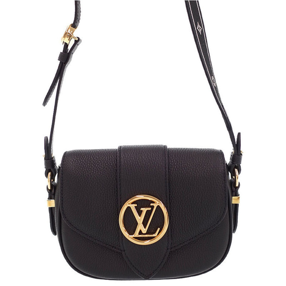 Louis Vuitton Pont Neuf Soft PM Shoulder Bag Black